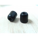 Black supersoft foam tips - LARGE size (PAIR)